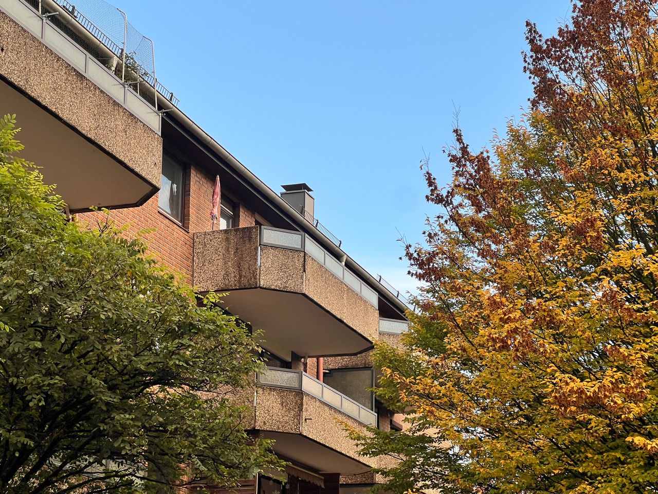 Balkon in der Endetage