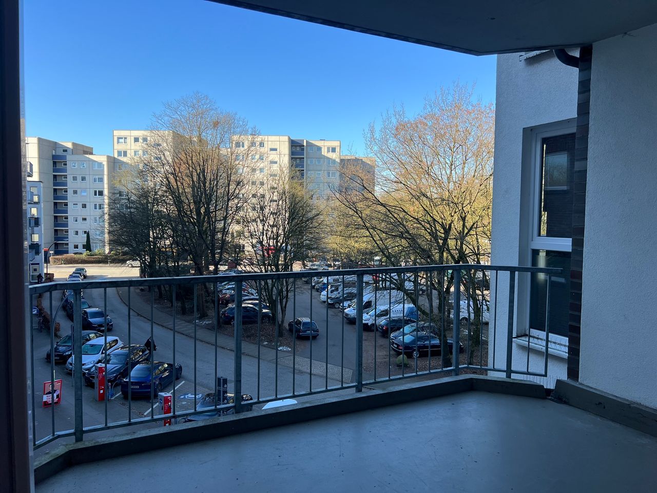 Geschützter Balkon