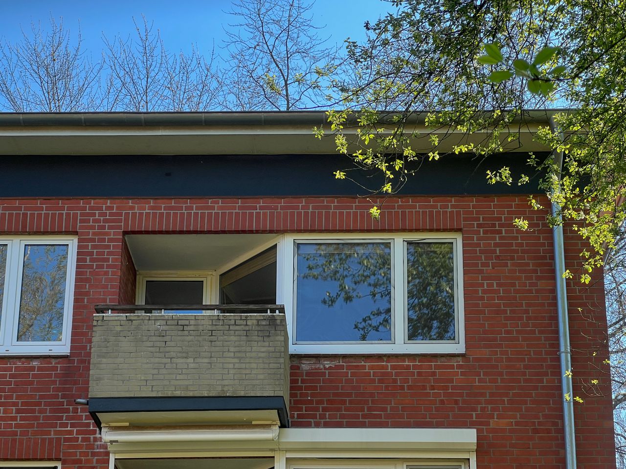 Geschützter West-Balkon