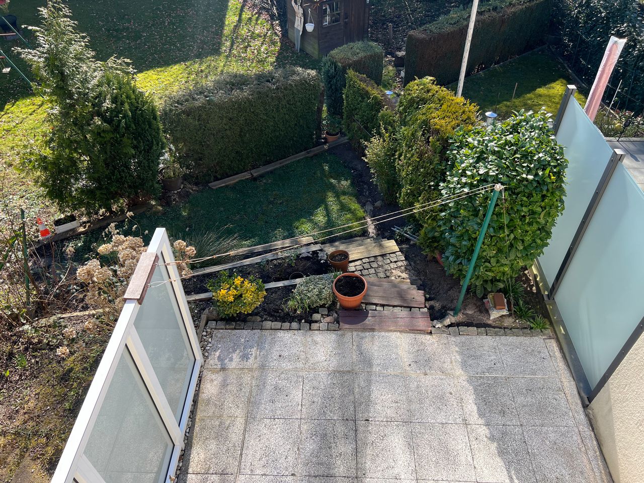 Terrasse mit Garten