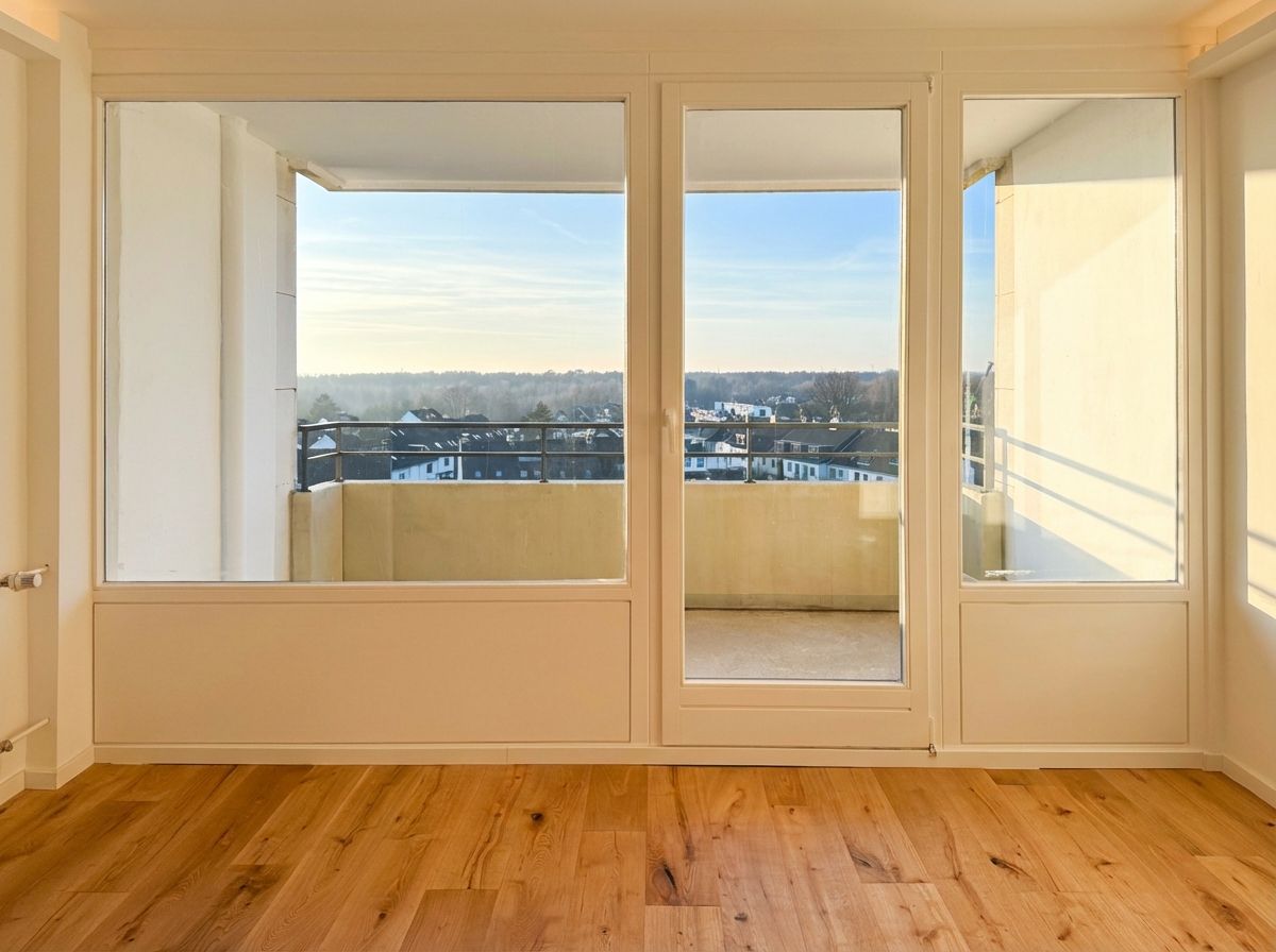 Sonniger West-Balkon